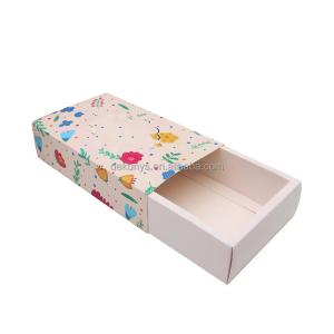 China Glossy Lamination Custom Recycle Folding Shredded Mask Paper for Shopping Gift Food Box wholesale