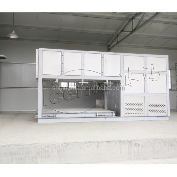 10 Ton Ice Machine For Industrial Direct Cooling 61.4A Rated Current 60KG Ice Storage