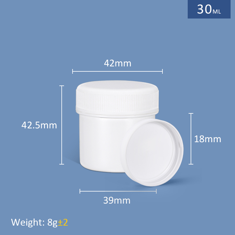 Food Storage PP Plastic Spice Boxes Jars Containers With Lids 8oz