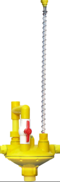 220V 50Hz Poultry Float Nipple Drinker For Broiler Chicken Red