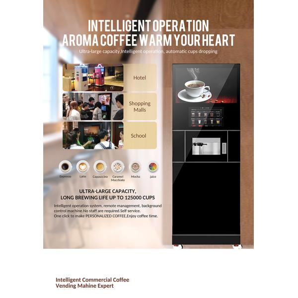 Snack Food Vending Machine with 20-Second Beverage and 40-Second Espresso