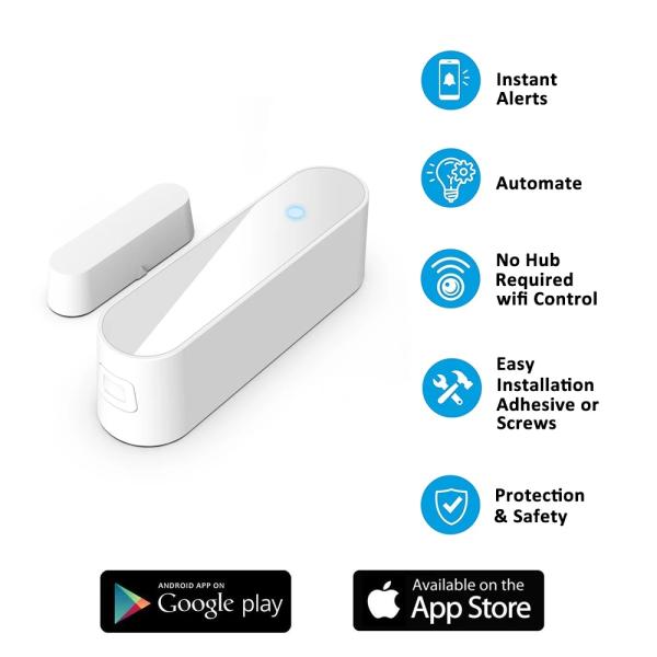 70mA-120mA WiFi Smart Sensor 45m Door Security Sensors Alexa