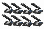8 Microphone UHF Wireless Microphone System Digital Gooseneck Microphone