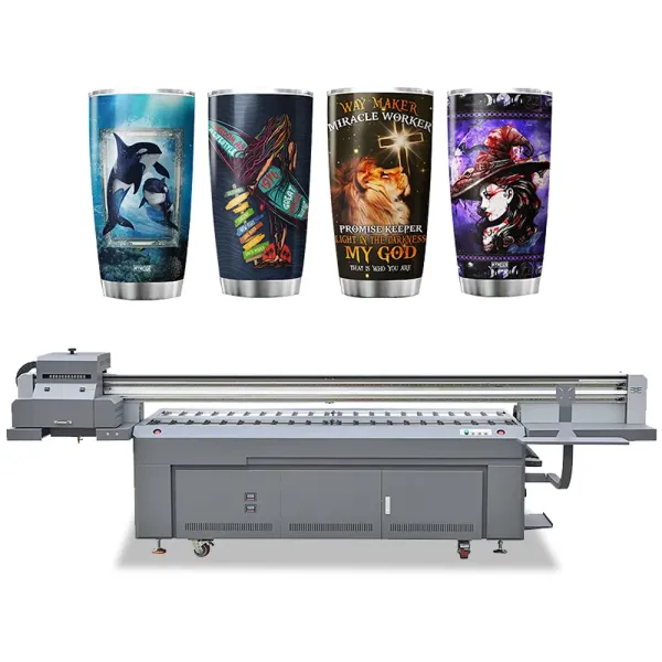 Large Format 2513 Digital Cylinder UV Printer Bottle UV Inkjet Printer Cylindrical UV Printing Machine for Glassware Bottles Can