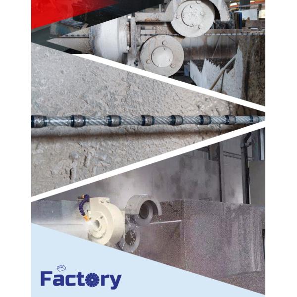 Customized 7.3mm Granite Multi Wire Rope Profiling Saw with Diamond Wire Cutting Tool