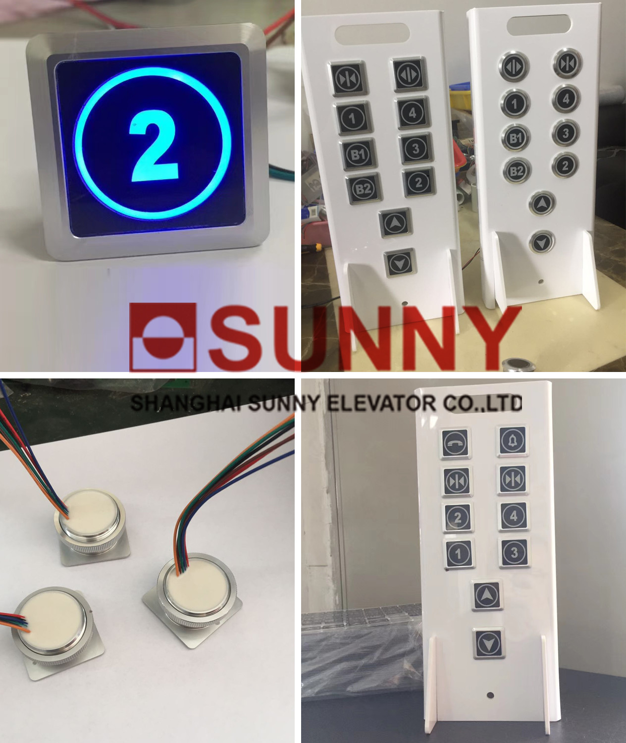 12v Electrical Illuminated Push Button With Ultra - Thin Design / Elevator Up And Down Buttons