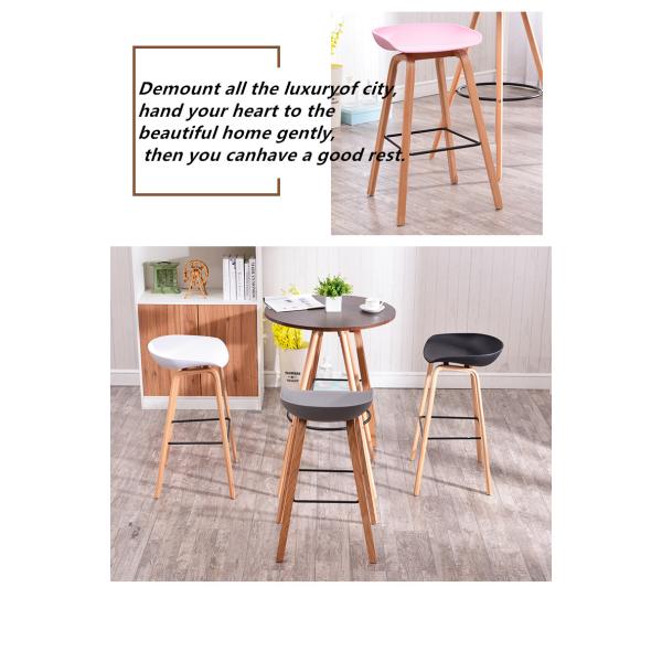 Practical Wooden Dining Chairs , Multi Colored Plastic Bar Chairs