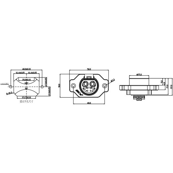 2+4 2+6 Pin D-Tap DTAP Connector Plug Electric Bike Charger Connector Male Female