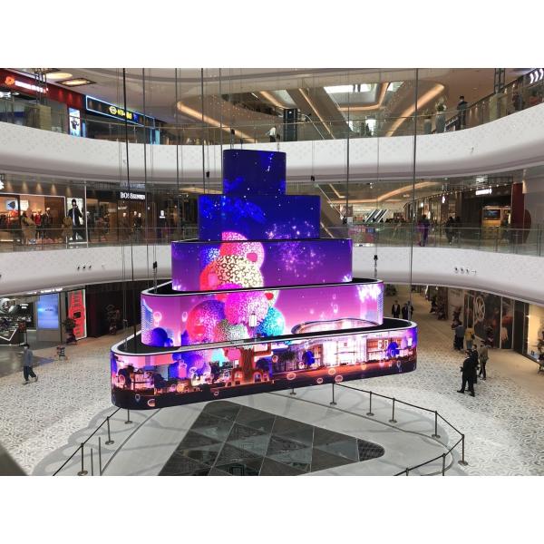 P3 P6 P8 P10 Outdoor Flexible LED Display In Seamless Splicing IP 65 Protection