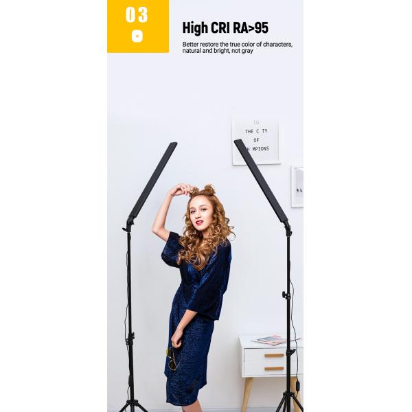 20W Stage Lighting Equipment Adjustable Light Stand Kit With Tripod Photography Studio