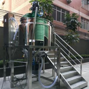 Industrial Blender Mixer Liquid Soap Making Machine Agitated With Heater SS Jacket Tank