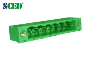 China Plug - in Terminal Block Header Male Sockets Reverse Plug - in direction Pitch 5.08mm 300V 18A 2 - 22P wholesale