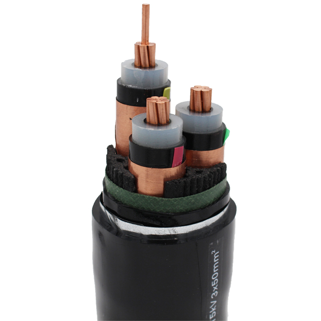 240mm2 8.7/15KV Medium Voltage Power Cable with XLPE Insulation and Copper Conductor