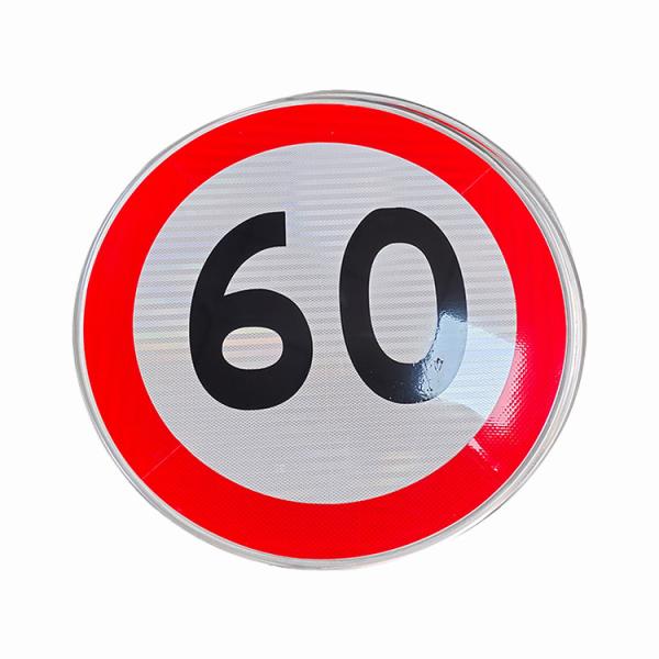 Speed Limit Retro Reflective Signs Stop Traffic Symbol Round shape