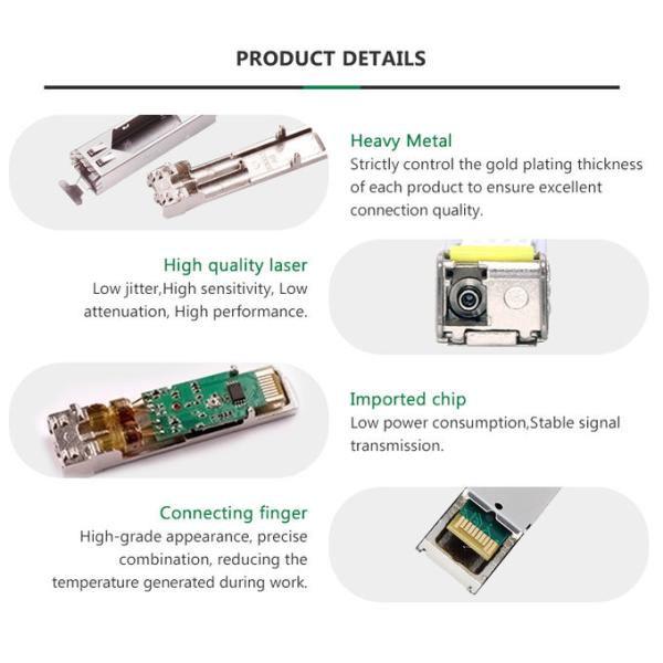 Fiber Optic SFI Interface 1550nm 80km 10G SFP+ Module