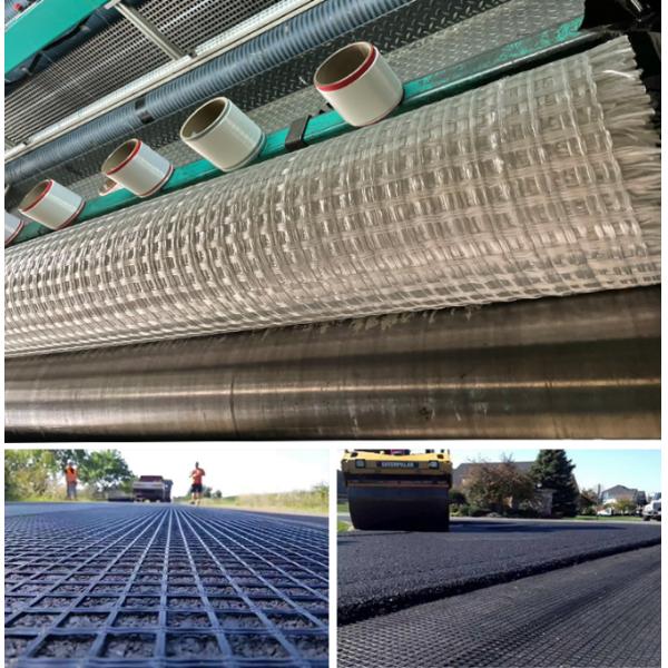 Fiberglass Reinforcement Geogrid Coated With Elastomeric Polymer For Basal Construction