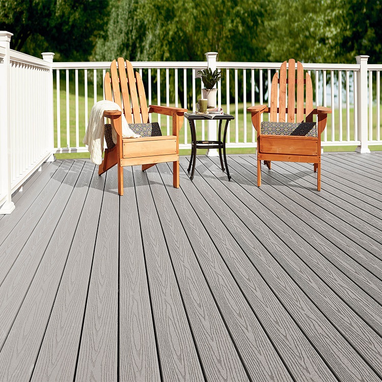 Swimming Pool WPC Co Extrusion Decking Anti Uv Wpc Waterproof Vinyl Flooring