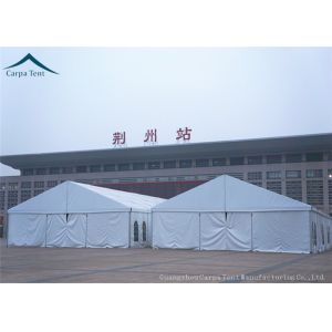 Inner Exhibition Tents Rainproof Canvas Canopy Black Business 15mx30m