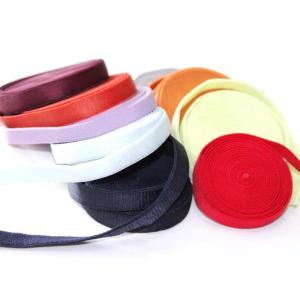 China Niris Lingerie One Side Shiny Low Minimum Soft Spandex Elastic Bra Strap Shoulder Tape wholesale