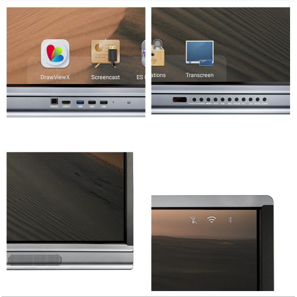Android 11 IR Interactive Whiteboard Touch Frame 6+64G Camera Mic Type-C Optional Board Display For Office