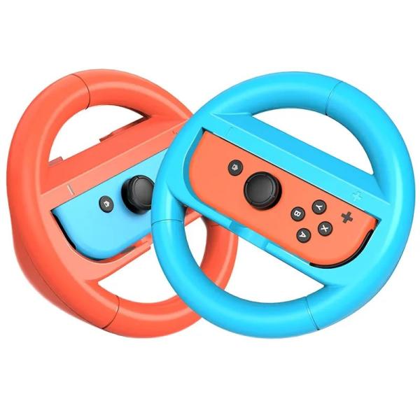 Quality 2 x Steering Wheels for Nintendo Switch & OLED Joy-Con Racing Game Controller for sale