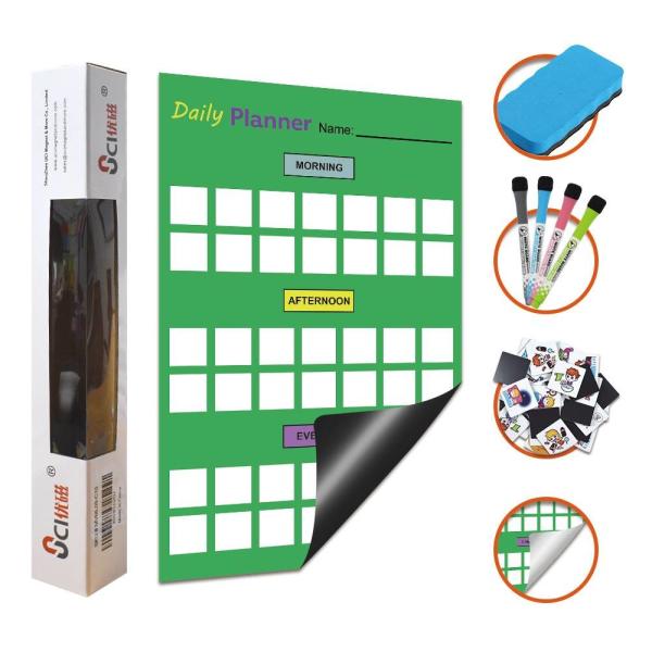 Removable Dry Erase Sticky Daily Behaviour Reward Chart With Stickers Printable