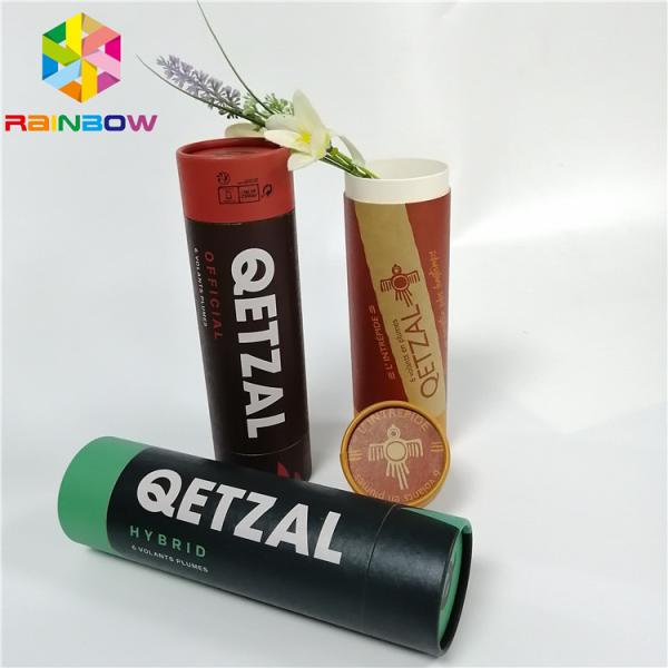 Brown Composite Push Up Paper Tube Packaging Offset Printing For Garden Tools