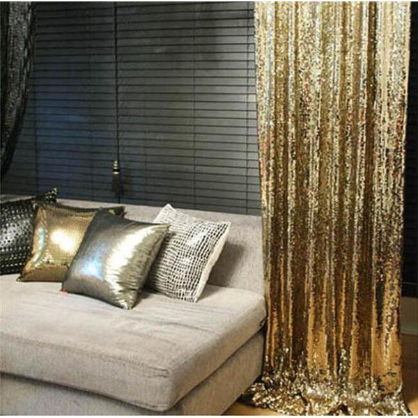 Stylish Glitter Metal Sequin Curtains Durable Shimmer For Stunning Event Scenes