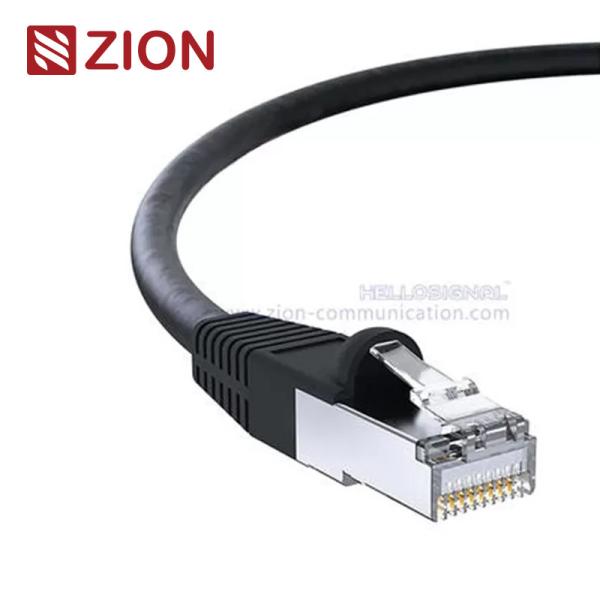 Quality SF / UTP Shielded Twisted 4 Pairs Cat5e Patch Cord 24AWG Stranded Copper With CCA for sale