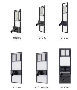 China All Weather 100w 150w 200w LED Solar Street Light Angle Adjustable Sensor Parking Lot Light wholesale