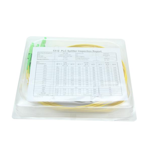 Low PDL Fiber PLC Splitter 1x12 SC APC ABS Box PLC Splitter
