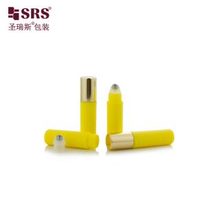 China RPA-2ml Injection Custom Yellow Matte Finished Plastic PP PCR Recycled Perfume Sample Roll On Bottle wholesale