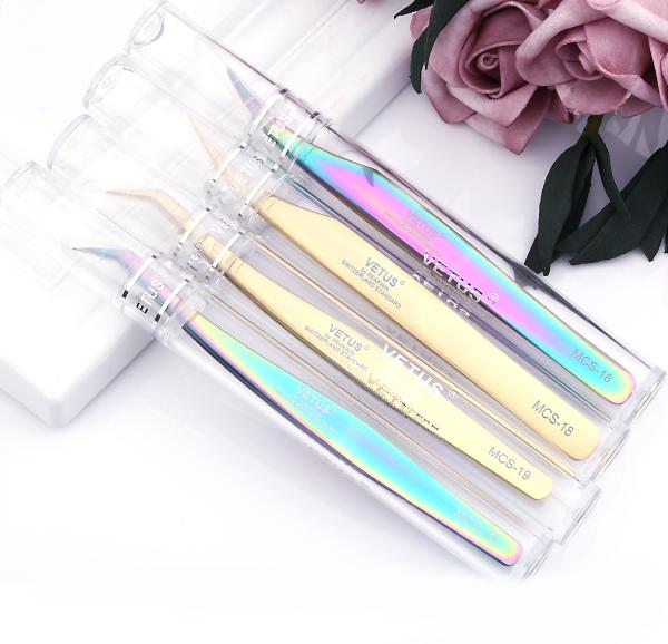 Quality Anti Acid SS Eyelash Applicator Tweezers Lash Extensions Tools for sale