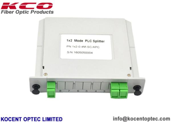 Quality 1x2 LGX Type Fiber Optic Splitter SC/APC Connector For FTTH FTTA Distribution Box for sale