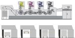 Quarto Paper Multicolor 4 Color Auto Print Offset Machine With Uv Drier