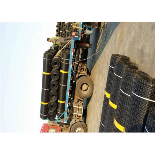 Foundation Reinforcement Biaxial 15KN Geogrid In Retaining Walls