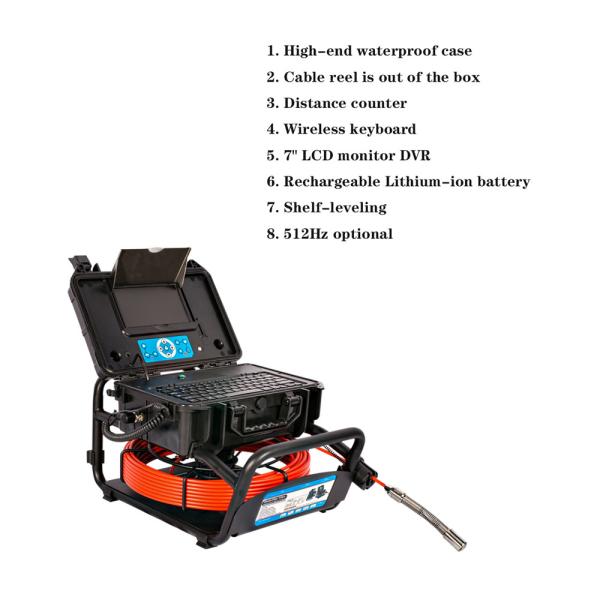Quality Self Leveling 135° 23mm Diameter Pipe Sewer Pipeline Inspection Camera for sale