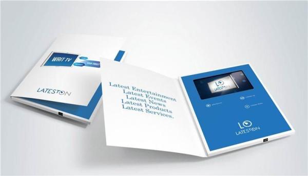 Quality Dancing , Singing video brochure card with HIGH Resolution LCD video for sale