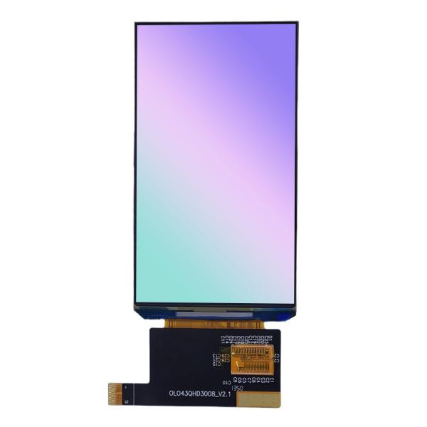 4.3 Inch AMOLED Display Module With 260cd/m2 Brightness 540*960 Resolution MIPI Interface