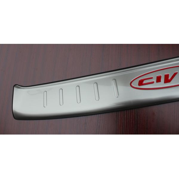 HONDA CIVIC 2016 Tail Gate Door Sill Rear Bumper Stainless Steel Scuff Plate