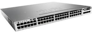 48 X 10/100/1000 Cisco Network Switch WS-C3850-48T-E 176 Gbps Switching Capacity