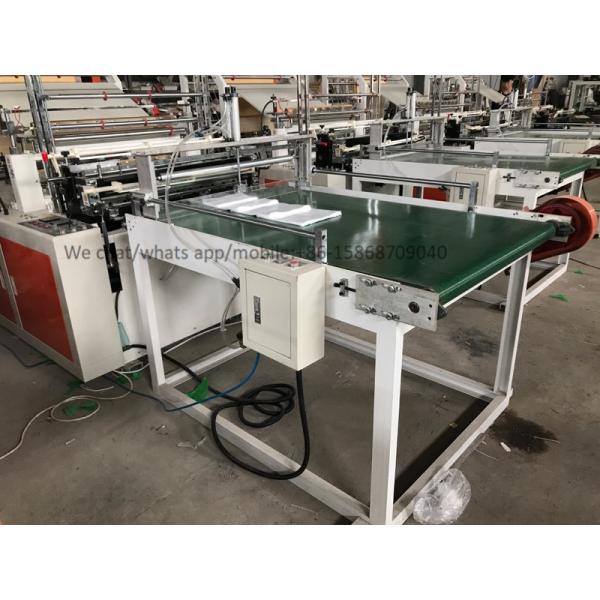 Stepper Motor Sealing Bag Making Machine Heating Sealing Cold Cutting Bottom Two Layer