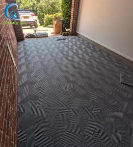 China Outdoor 0.5 Lbs Per Tile Rigid Plastic Garage Floor Tile Chemical Resistant wholesale