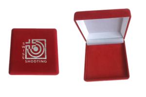 China Custom Velvet Jewelry Gift Box for Rings Necklaces wholesale