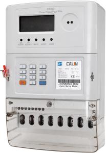 Three Phase STS Keypad Prepaid Meters With Bs Mounting  GPRS Communication