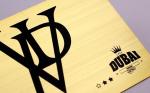 Gold Plated Printable Metal Business Cards With Brush Effect Different