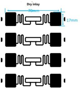 Long Range RFID Tags ISO18000 6C Inlay UHF LAB9662  9