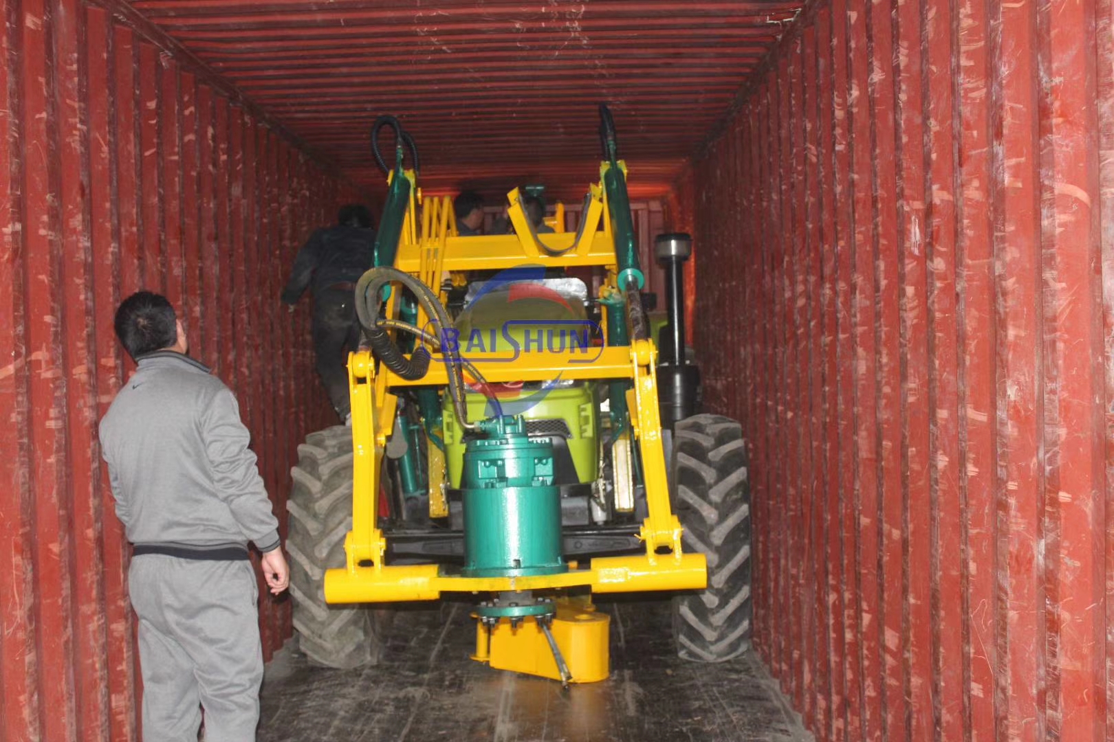 Utility Pole Installation Machine With Small Farm Ground Hole Drilling Machine Earth Auger