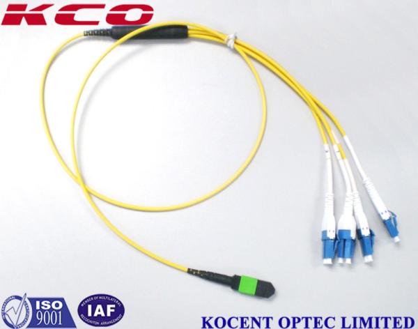 Quality Switchable LC Uniboot MPO Single Mode Mono Mode OS2 Optic Fiber Patch Cables for sale