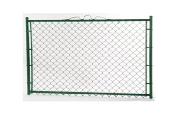 Quality 6' High X 10' Long Portable Chain Link Fence Diamond Hole Shape For Construction for sale